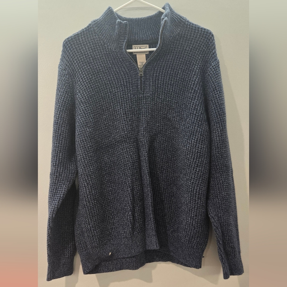 Blue LL Bean Dress Sweater